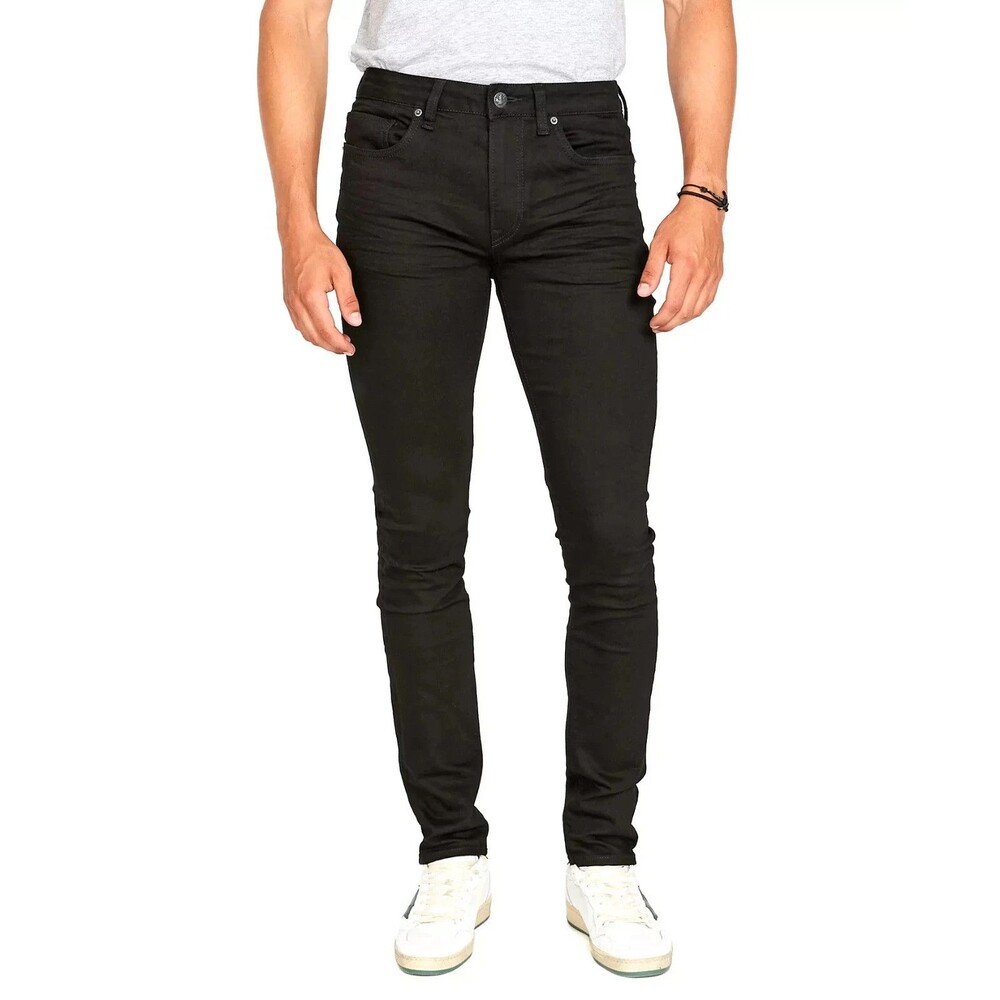 Lazer Jeans Mens Size 33x30 Black Skinny Fit Stretch Denim